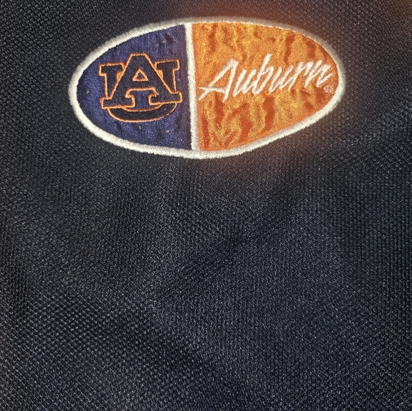 AUBURN TIGERS L Signal Sport Button Up Short Sleeve Shirt Baseball Jersey - Picture 2 of 4